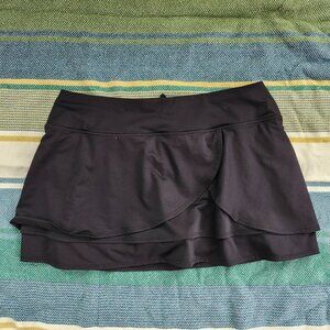 Black Athleta sporty tennis mini skort shorts skirt